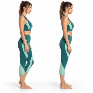 Conjunto de Yoga para Mujer con Diseño Transpirable, Movimiento Flexible, Absorción de Humedad, Fabricado con Tela de Poliéster Suave y Ligera - Product Image 5