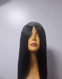 Light <b>Brown</b> Brazilian Remy Human Hair Topper for Women High Density 150% Tangle Free 20 Inches <b>Medium</b> Length Glueless for Base - Product Image 4