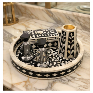 Luxury Newest Design Mother of Pearl Sandalwood Mubkhar Incense Burner <b>Set</b> Ocean Rose Scent for Arabian Handcrafted Wholesale - Product Image 3