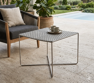 Modern Square Wicker Rattan <b>Side</b> <b>Table</b> Weather Resistant <b>Outdoor</b> Patio Furniture Coffee Accent <b>Table</b> For Garden Balcony Hotel - Product Image 2