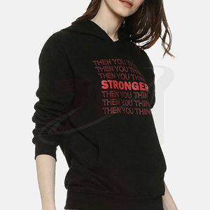 Nouveauté : Sweats à capuche surdimensionnés pour femmes, en molleton de coton épais, coupe classique, service OEM disponible - Product Image 1