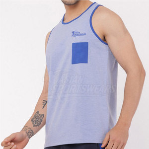 Good Quality <b>Men</b> Tank Top Breathable Quick Dry Soft Cotton Casual Workout Shirt for Training Running Summer Wear - Product Image 2