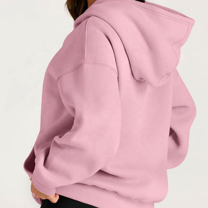 Sweat à capuche pour femme de qualité supérieure, tissu doux en polaire, vêtements surdimensionnés, respirant, décontracté, mode moderne - Product Image 2