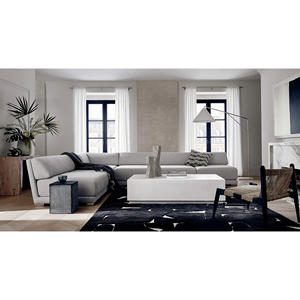 Tapis en laine tufté à la main abstrait moderne de haute qualité tapis noir motif oriental pour bureau à domicile et salon pour la prière - Product Image 3