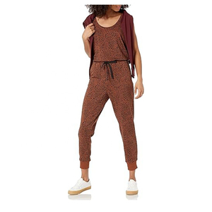 Mono deportivo de mujer de una pieza, sin tirantes, con cuello en V, de longitud completa, de doble cara, de spandex/nailon, resistente al sudor y a las arrugas. - Product Image 4