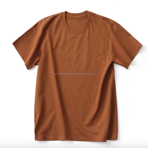 T-shirt décontracté à manches courtes pour homme, col rond, tissu tricoté uni, léger, personnalisable, matière douce. - Product Image 4