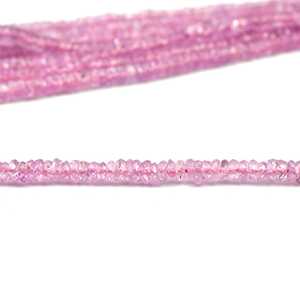 Cuentas facetadas de zafiro rosa natural, calidad AAA+, 2.5-3.5 mm, hilo de 16 pulgadas, cuentas de piedras preciosas para la fabricación de joyas - Product Image 6