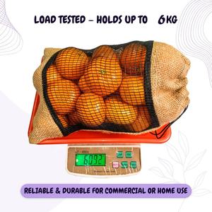 Bolsa de Yute con Cordón, 46*28 cm, Reutilizable, 6 kg, Transpirable, con Costuras Resistentes, para Almacenamiento de Comestibles, Uso Diario, Ecológica - Product Image 6