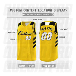 Maillots de basket-ball en mesh de qualité supérieure, fabricant d'usine, séchage rapide, vêtements de sport d'équipe, hauts de maillots de basket-ball - Product Image 4