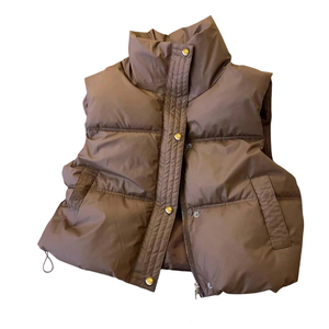 Chalecos acolchados de moda para otoño e invierno, ropa cálida para mujer, abrigo elegante, chaleco acolchado sin mangas, chaleco acolchado personalizado para mujer - Product Image 1
