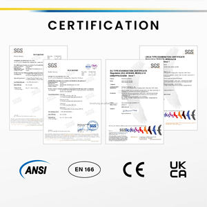 ANSI Z87+ Certified half frame angle-adjustable temples eye protection glasses for prolonged wear - Product Image 2