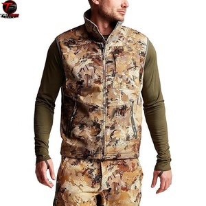 Men Outdoor Softshell <b>Utility</b> <b>Vest</b> High Collar Full Zip Multi Zipper Pocket Hunting Fishing Travel <b>Vest</b> Windproof Hunting <b>vest</b> - Product Image 2