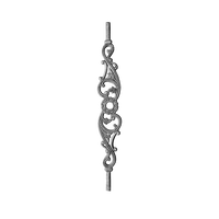 Traditionelle Moderne Gusseisen-Baluster mit Verziertem Blumenmedaillon, Bodenmontierte Rostbeständige Treppengeländer, Dekorative Handläufe