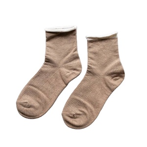 Minimalist Rolled Cuff Ankle <b>Socks</b> Comfortable Cotton Casual Daily Shoes Wear <b>Men's</b> Sweat-Absorbent Design Custom <b>Color</b> for <b>Men</b> - Product Image 1
