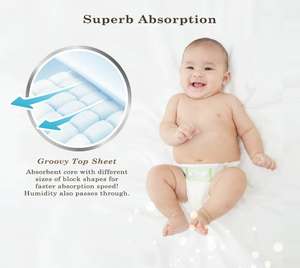 ผ้าอ้อมญี่ปุ่น KAO Merries ดูดซับได้ดีเยี่ยมระบายอากาศได้ดีเป็นมิตรกับสิ่งแวดล้อมเทป NB72ทารกแรกเกิดจำนวนมาก/ขายส่ง - Product Image 5