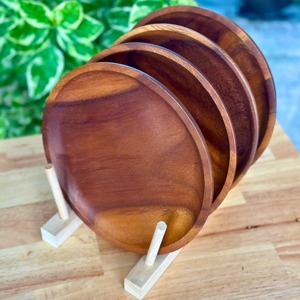 Assiette en bois d'ébène africain, assiette à fruits secs chinois, assiette à dessert, assiette à collation, vaisselle - Product Image 2