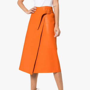 Long Leather <b>Skirts</b> for Women High Quality PU Midi Bodycon <b>Skirt</b> Front <b>Split</b> High Waist Women's Leather <b>Skirt</b> - Product Image 1