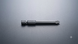 Ralter Phillips Industrial Grade Steel S2 Screwdriver Bit PH 75mm Torsion Bit OEM Magnetic Tip 1/4 Inch Hex Shank <b>Sandblasted</b> - Product Image 4