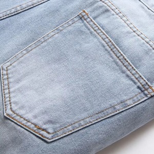 Factory Direct High Quality Denim <b>Jeans</b> Shorts <b>Soft</b> Comfortable Mid Waist Customized Vintage Hip-Hop Straight Shorts Low Price - Product Image 6
