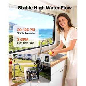 Sistema di Filtrazione Acqua Premium a Doppio Stadio da 5 Micron per Camper, Raccordo da 3/4'' con Due Cartucce per Componenti e Sistemi RV - Product Image 5