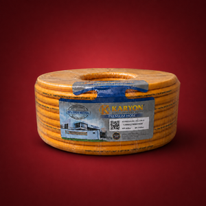 Flexible Round Yellow PVC Reinforced Air Hose 8.5mm Inner Diameter 100m Length Industrial Workshop Use Air Compressor Pneumatic - Product Image 1