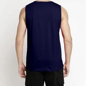 Camiseta sin Mangas para Hombre, Estilo 2025, 100% Poliéster, Transpirable, de Secado Rápido, Cuello en V, Marca Privada, Venta al Por Mayor - Product Image 4