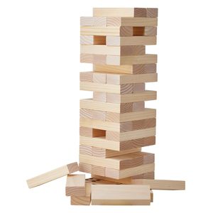 Torre de Madera Gigante de 60 Bloques, Juego de Apilamiento Portátil con Bolsa de Transporte y Marcador - Product Image 4