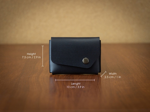 Genuine Leather Men's <b>Wallet</b> with <b>RFID</b> Open Closure Type Card Holder for Job ID Money Passport Cover Case - Product Image 5