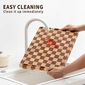 Tabla de Preparación de Madera Gourmet para Chefs Caseros con Diseño Elegante y Superficie de Corte Resistente al Mejor Precio - Product Image 2