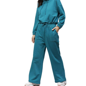 ชุดวอร์มผู้หญิงแบบมีฮู้ดคุณภาพสูง สวมใส่สบาย น้ำหนักเบา ระบายอากาศได้ดี มีไซส์ให้เลือกตามสั่ง บริการ OEM - Product Image 1