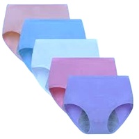 Ropa Interior Reutilizable para la Menstruación, Bragas de Algodón para Mujer, Sexy, Sin Costuras, de Cintura Baja, Suaves
