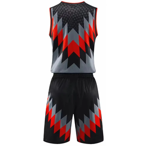 Conjunto de Camiseta de Baloncesto Negra y Naranja para Hombre, sin Mangas, Cuello en V, Nombre del Equipo Sublimado 23, Ajuste Atlético que Absorbe la Humedad - Product Image 3