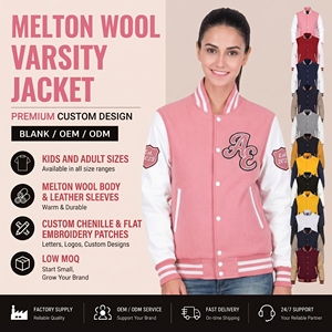 Veste universitaire de qualité supérieure pour femmes, manches longues, style classique, vêtements d'extérieur élégants pour l'hiver - Product Image 1