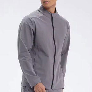 Mens Athletic Training <b>Jacket</b> <b>Lightweight</b> <b>Running</b> Sportswear Breathable Zip Front Fitness Top For Gym Exercise And Outdoor - Product Image 3