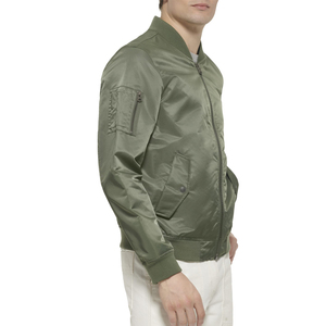 New Design Custom Color <b>Long</b> Sleeves Men Canvas <b>Winter</b> Solid Zipper Stand Collar Bomber <b>Jacket</b> High Quality for Casual Wear - Product Image 6