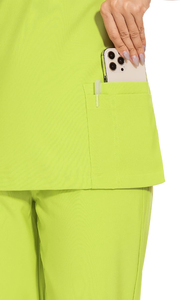 Women's Scrub Nursing Spa Uniform <b>Set</b> Breathable Hospital Scrubs Uniform Custom Scrubs Stretch Spandex Medical Uniform - Product Image 5