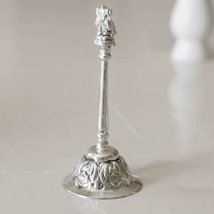 Ensemble de Ghungroo Art Déco en laiton fait main avec finition argentée pour table, Diwali, maison, bureau - Product Image 5