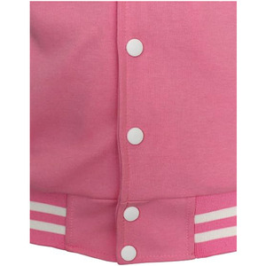 Custom logo Leather Sleeves Blank Letterman <b>Jacket</b> Oversize University Cheap Custom pink Varsity <b>Jacket</b> - Product Image 5