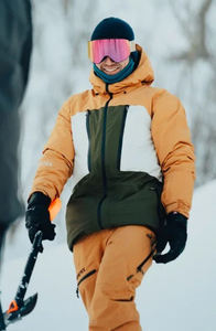 Chaqueta de Esquí para Hombre, Impermeable, Cortavientos, Térmica, Acolchada, para Snowboard, Deportes al Aire Libre, Cálida, con Cuello Alto - Product Image 2