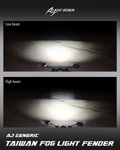 AJ LIGHT DESIGN <b>LED</b> <b>Spot</b> Light Front High Power Motorcycle Lighting System Auxiliary Natural White 28W/43W Retrofit Upgrade - Product Image 4