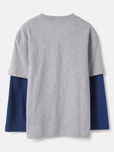 Camisetas de algodón de manga larga para jóvenes, camisetas personalizadas con serigrafía, camisetas de moda para niños, camisetas unisex casuales para niños, camisetas estampadas OEM - Product Image 3