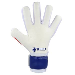 Gants de gardien de but personnalisés, paume avant en latex humide et sec, dos en silicone injecté, coupe hybride, sangle attachée, enveloppe pour les doigts et le pouce - Product Image 4