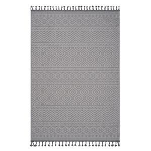 Tappeto da Interno/Esterno NAAR Guros Collection 4X6 Bianco con Design Geometrico - Product Image 1
