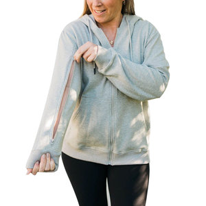 Sweat-shirt à capuche color block moderne pour femme, design à empiècements, vêtement de mode urbaine professionnelle, nouveau style 2026 - Product Image 4