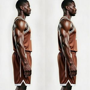 Tenues de basketball professionnelles personnalisées OEM/ODM avec logo imprimé, respirantes, 100 % polyester, anti-bactériennes et anti-UV - Product Image 3