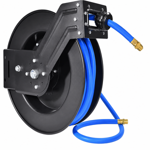 OEM ODM Retractable Air <b>Hose</b> Reel 3/8 in Auto Rewind Wall Mount <b>Compressor</b> <b>Hose</b> Reel with Blue Hybrid Air <b>Hose</b> GAPGAR013 - Product Image 1