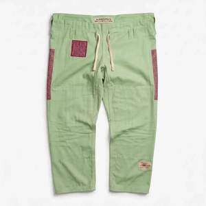 ชุดยูโด Shoyorol Fighter Gi สีเขียวพรีเมียม คุณภาพสูง พร้อมโลโก้แบบกำหนดเอง ชุดยิวยิตสูบราซิล BJJ ผ้าฝ้าย 100% - Product Image 6