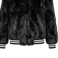 Veste longue d'hiver élégante pour femmes, en fausse fourrure et toile de soie, épaisse et chaude, douce et moelleuse, vêtements de mode, fournisseur en gros OEM ODM