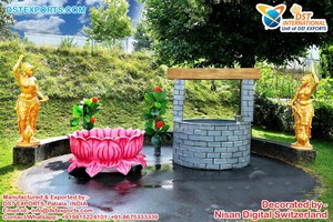 อุปกรณ์ตกแต่งงานแต่งงานแบบ FRP สุดหรู สำหรับงานขึ้นบ้านใหม่ งานแต่งงานแบบดั้งเดิม งานฮัลดี และพิธีแต่งงานภาคใต้ - Product Image 6