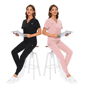 Tenues d'infirmières de haute qualité Star Works Corporation, ensembles de blouses médicales en satin extensible pour femmes, usage hospitalier, vente en gros - Product Image 6